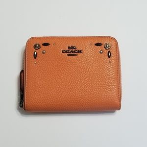 Coach Leather Zip Wallet